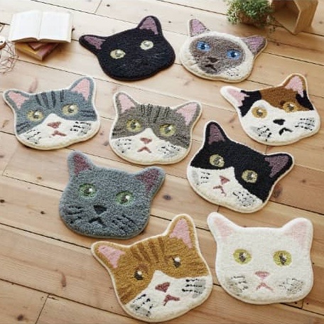 Japanese cat face chair pads